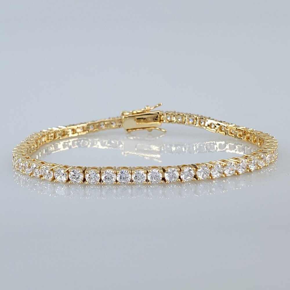 14K Gold 2ct Diamond Womens Tennis Bracelet 14 Karat Jewelry 6" 6.5" 7" 7.5" 8"